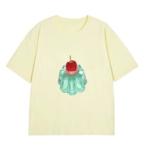 Stylish T-Shirt With A Cherry Jelly Pattern