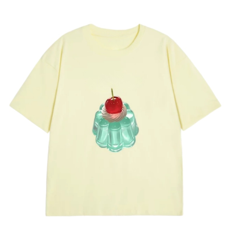 Stylish T-Shirt With A Cherry Jelly Pattern