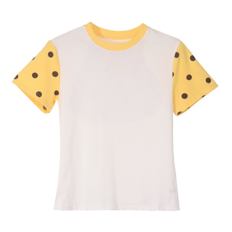 Simple Yellow Polka-Dot T-Shirt