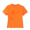 Orange T-Shirt With Fruit And Vegetable Print