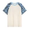 Color-Block Waffle-Knit Camouflage T-Shirt